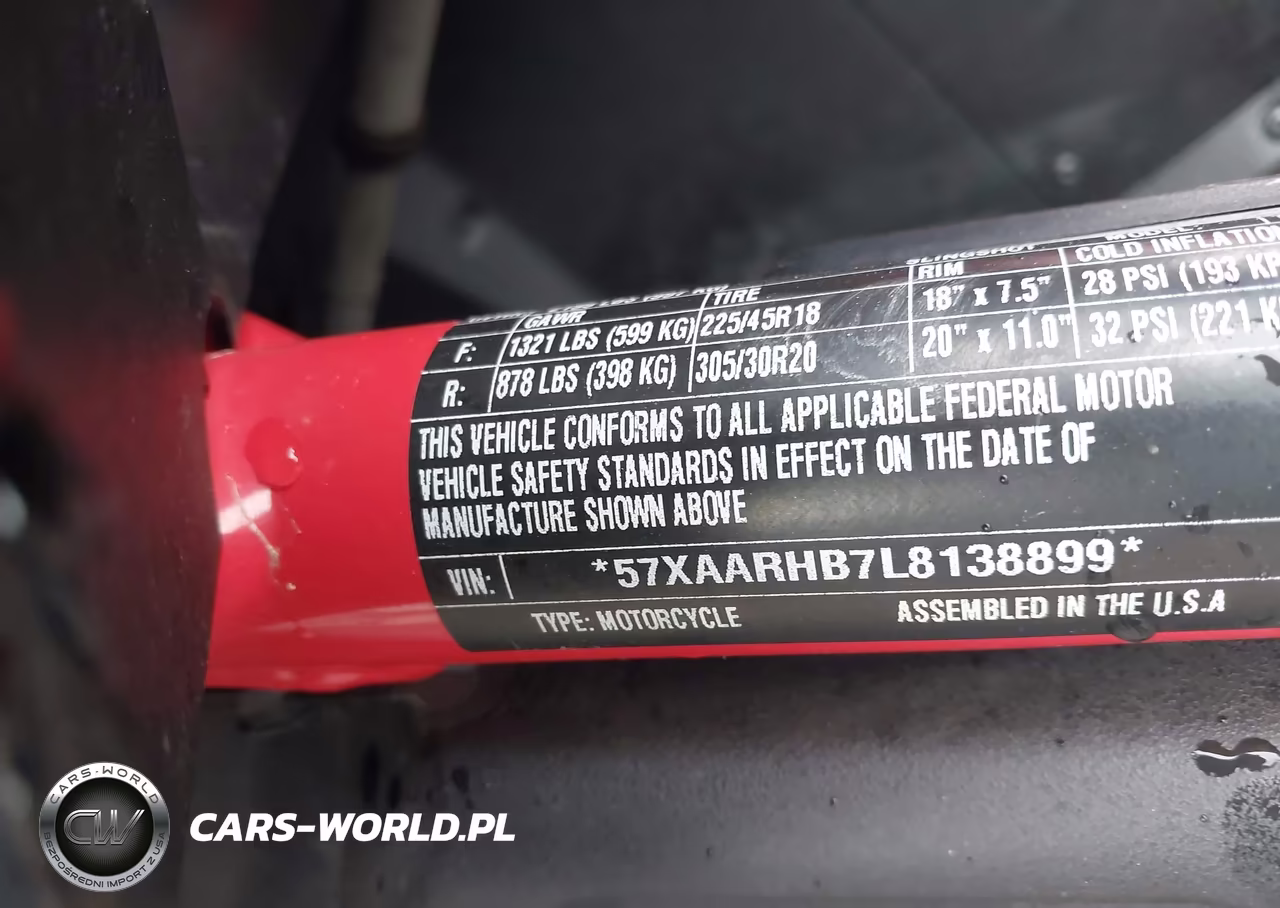 2020 Polaris Slingshot R VIN:57XAARHB7L8138899 - 9