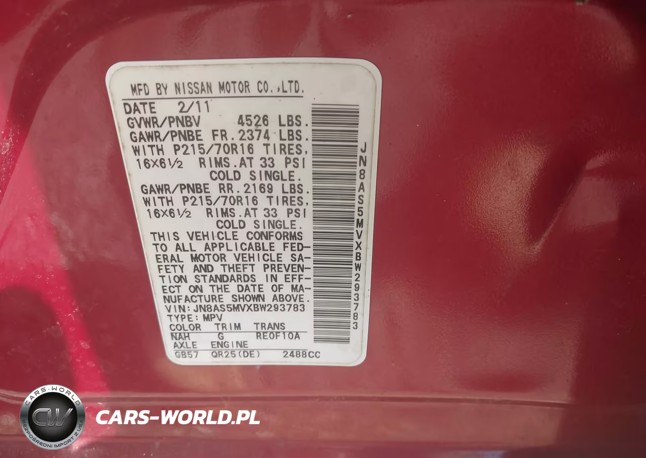 2011 Nissan Rogue S VIN:JN8AS5MVXBW293783 - 9