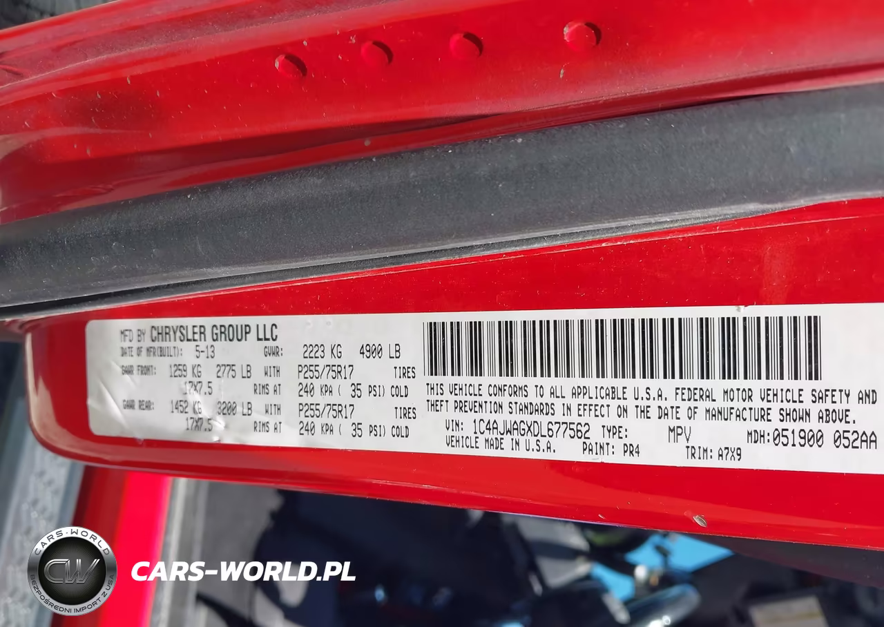 2013 Jeep Wrangler Sport VIN:1C4AJWAGXDL677562 - 9