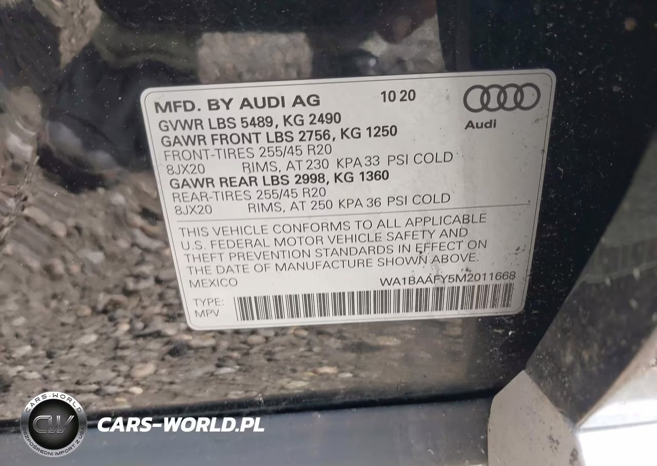 2021 Audi Q5 Premium Plus 45 Tfsi Quattro S Tronic VIN:WA1BAAFY5M2011668 - 9