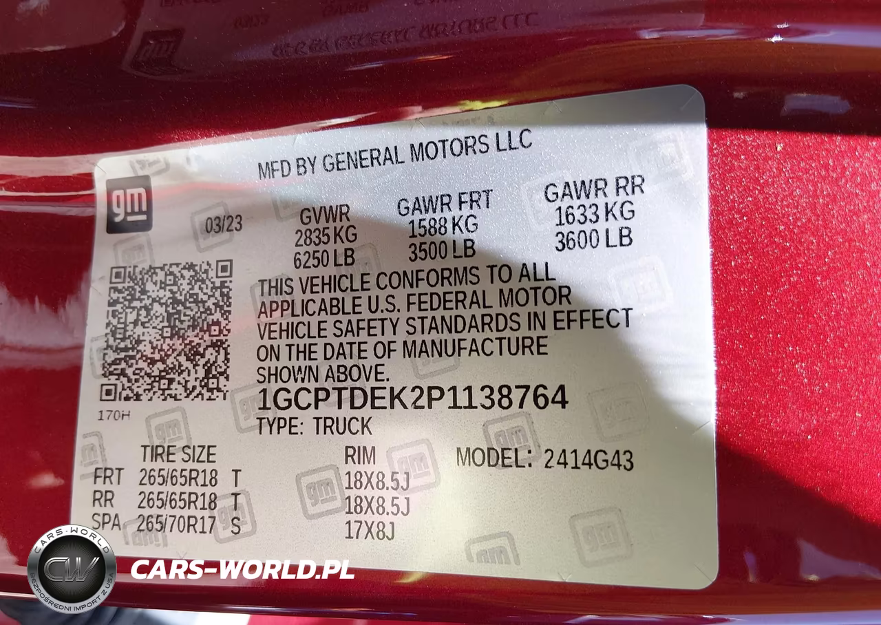 2023 Chevrolet Colorado 4Wd Short Box Z71 VIN:1GCPTDEK2P1138764 - 9