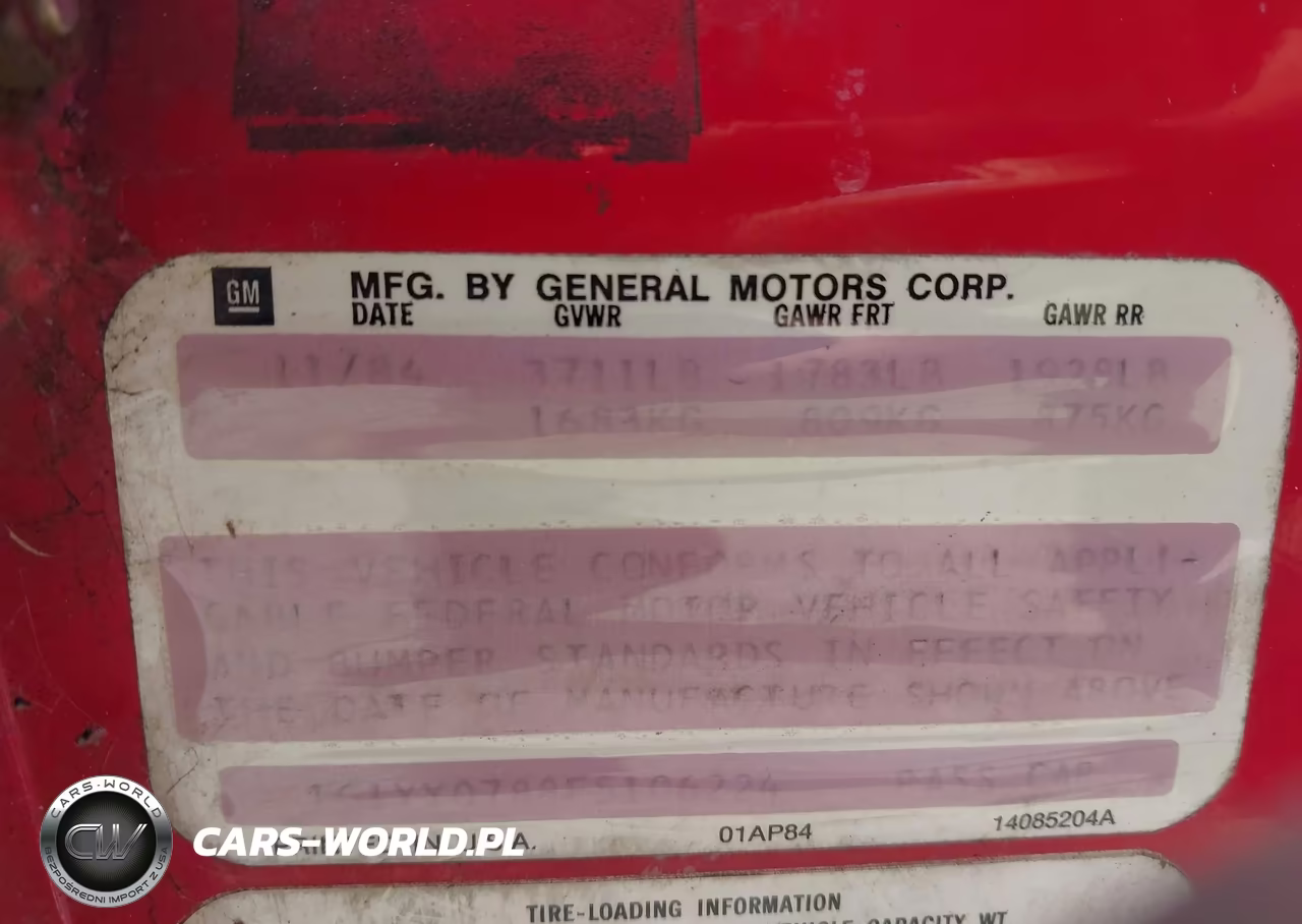 1985 Chevrolet Corvette VIN:1G1YY0788F5106224 - 9