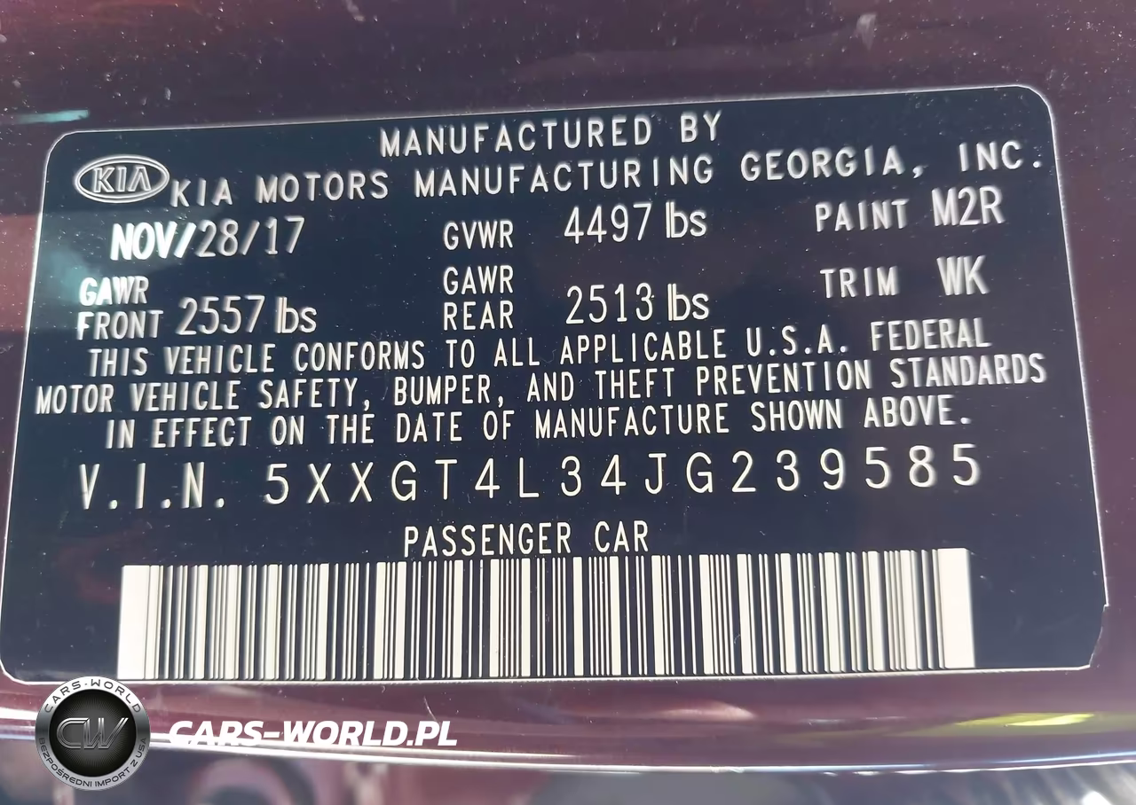 2018 Kia Optima Lx VIN:5XXGT4L34JG239585 - 9
