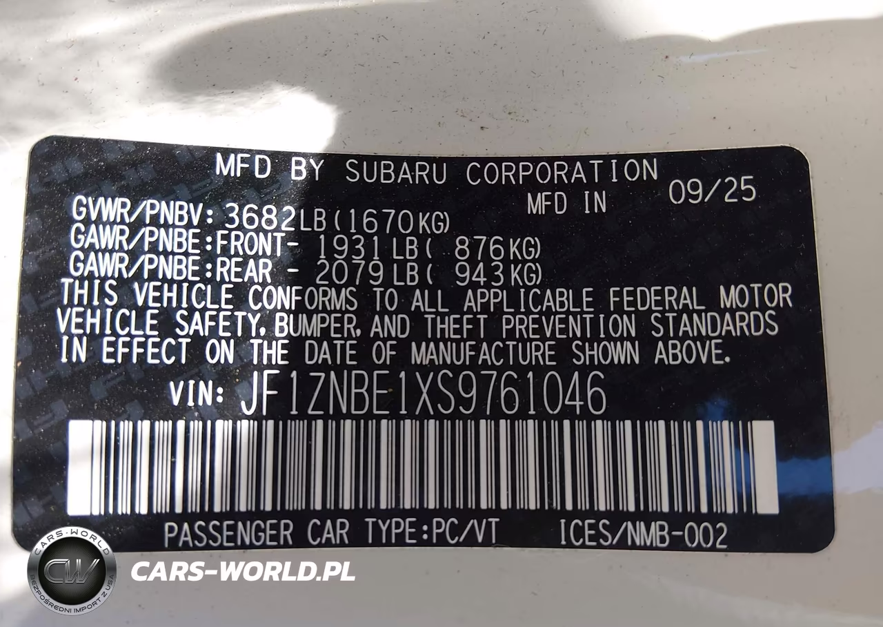2025 Toyota Gr86 Premium VIN:JF1ZNBE1XS9761046 - 9
