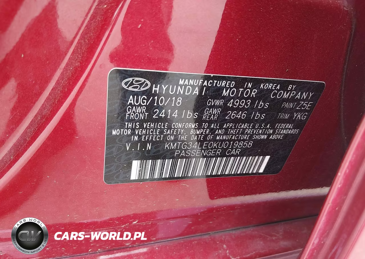 2019 Genesis G70 VIN:KMTG34LE0KU019858 - 9