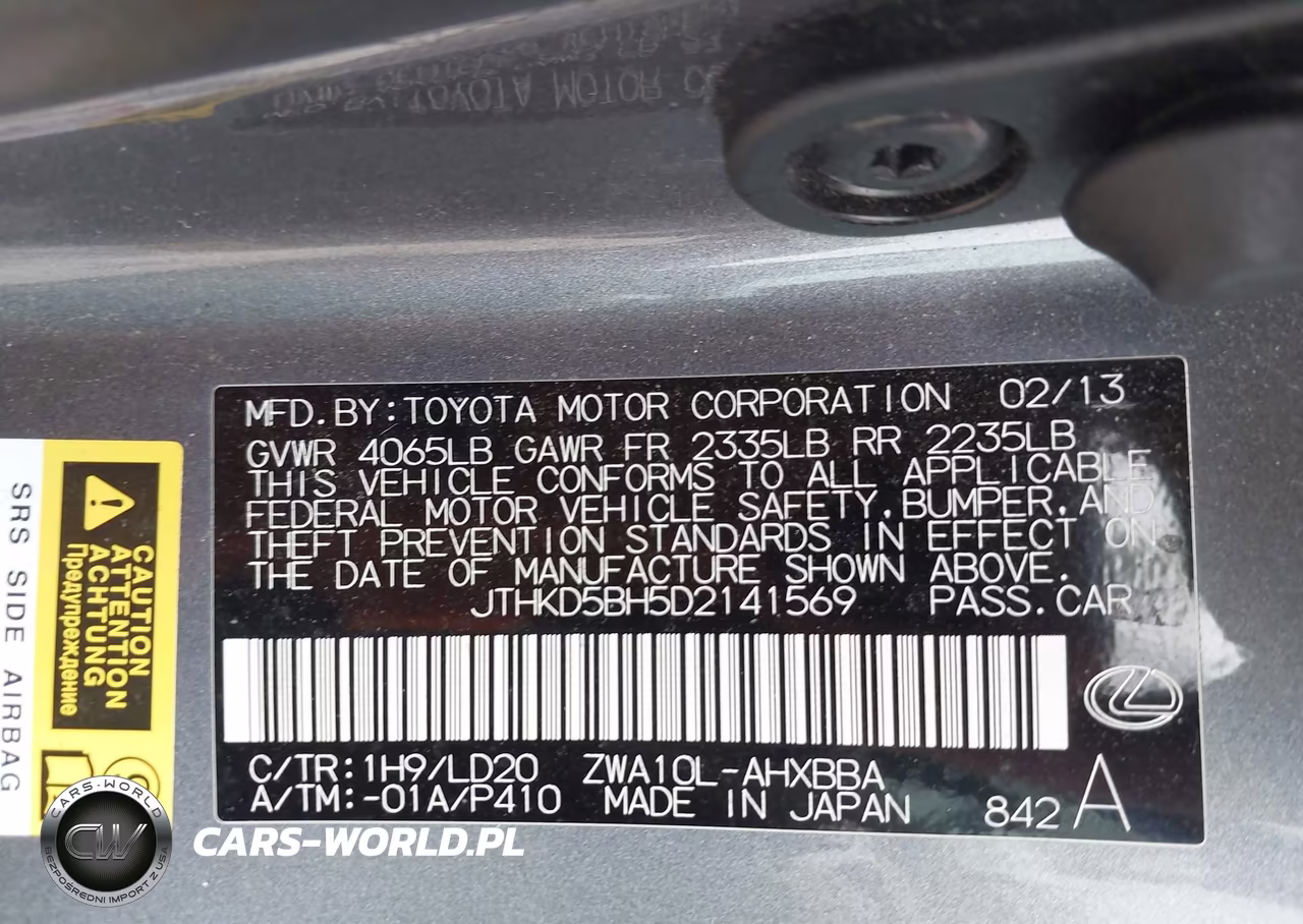 2013 Lexus Ct 200H VIN:JTHKD5BH5D2141569 - 9