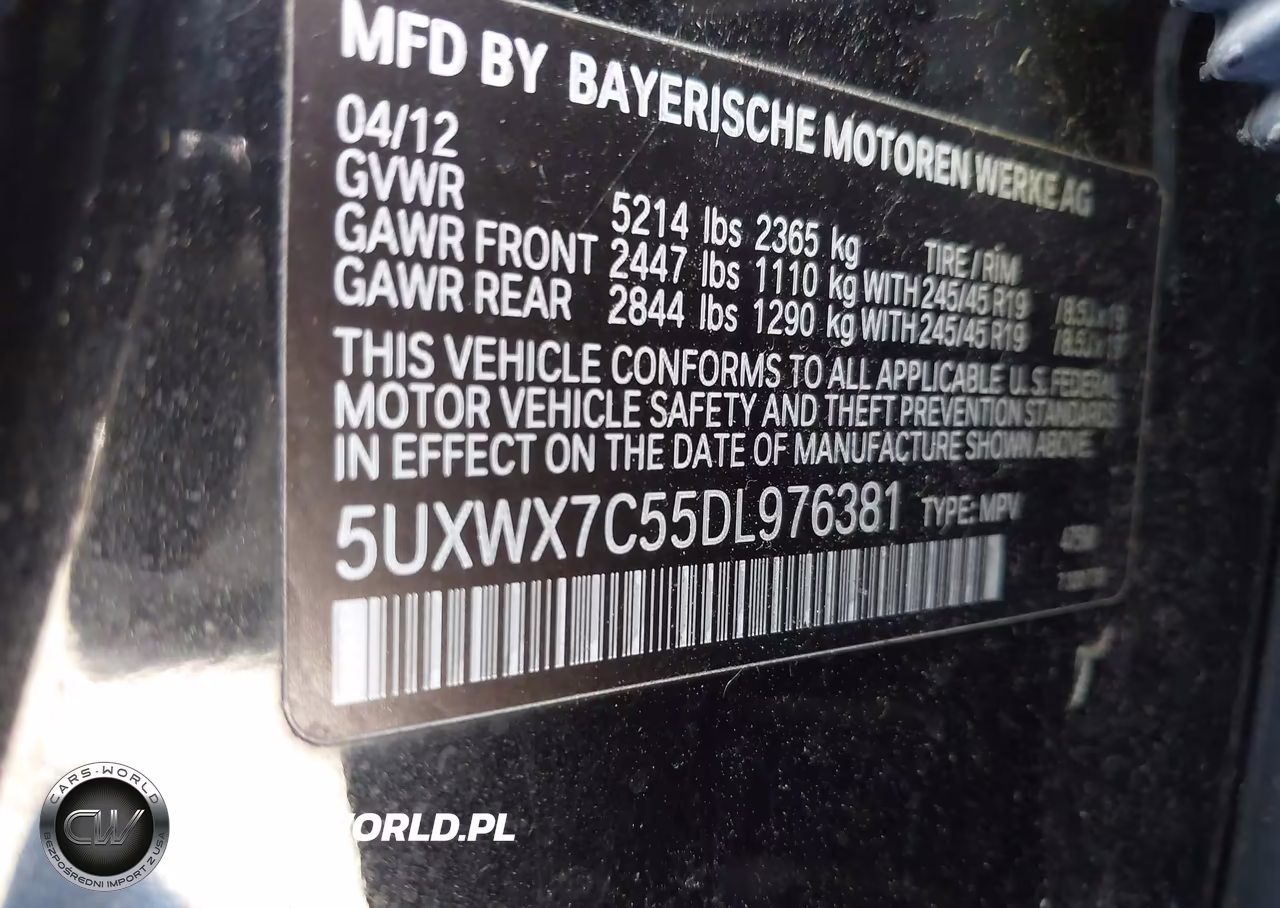 2013 BMW X3 xDrive35I VIN:5UXWX7C55DL976381 - 9