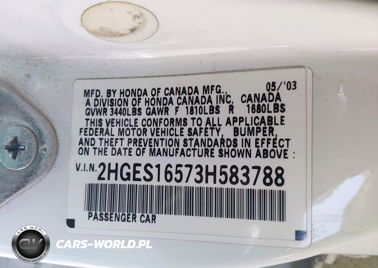 2003 Honda Civic Lx VIN:2HGES16573H583788 - 9