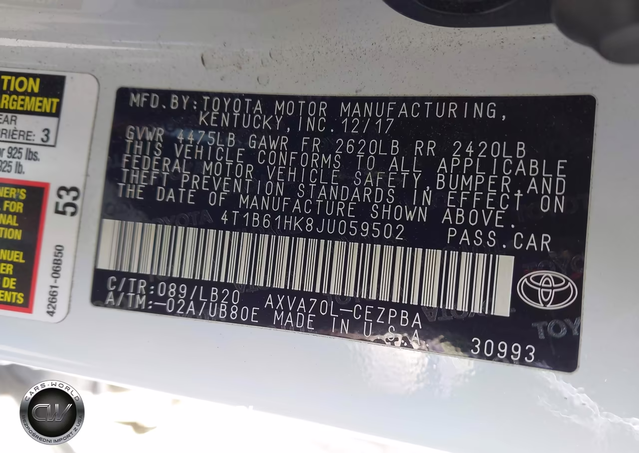 2018 Toyota Camry Xse VIN:4T1B61HK8JU059502 - 9