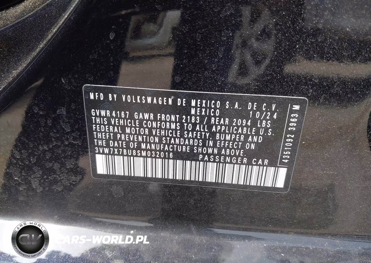 2025 Volkswagen Jetta 1.5T Se VIN:3VW7X7BU8SM032016 - 9