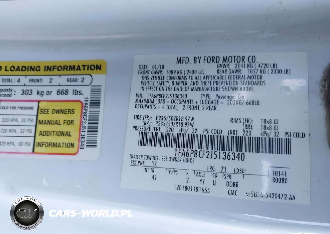 2018 Ford Mustang Gt Premium VIN:1FA6P8CF2J5136340 - 9