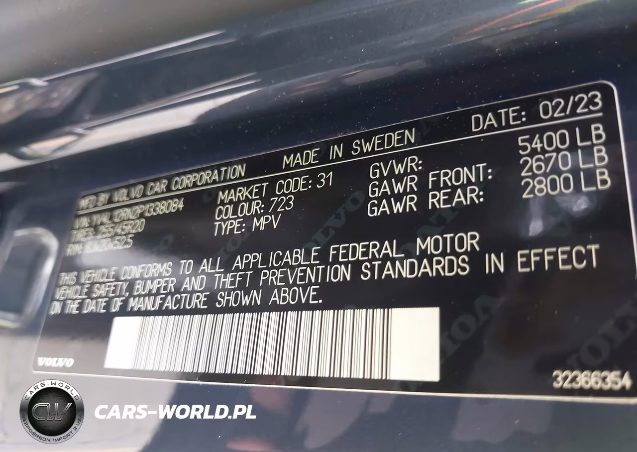 2023 Volvo Xc60 B5 Plus Bright Theme VIN:YV4L12RN2P1338084 - 9