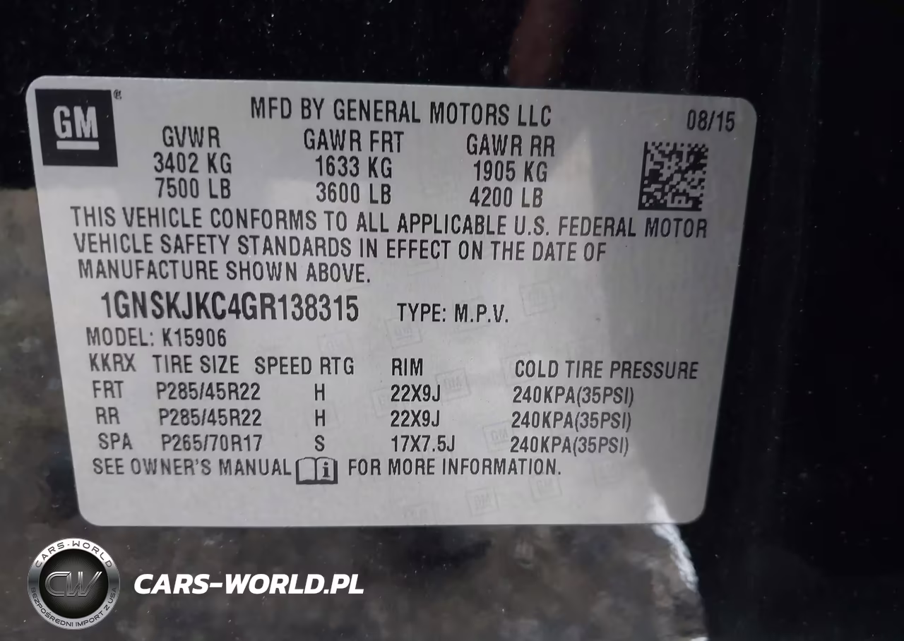 2016 Chevrolet Suburban Ltz VIN:1GNSKJKC4GR138315 - 9