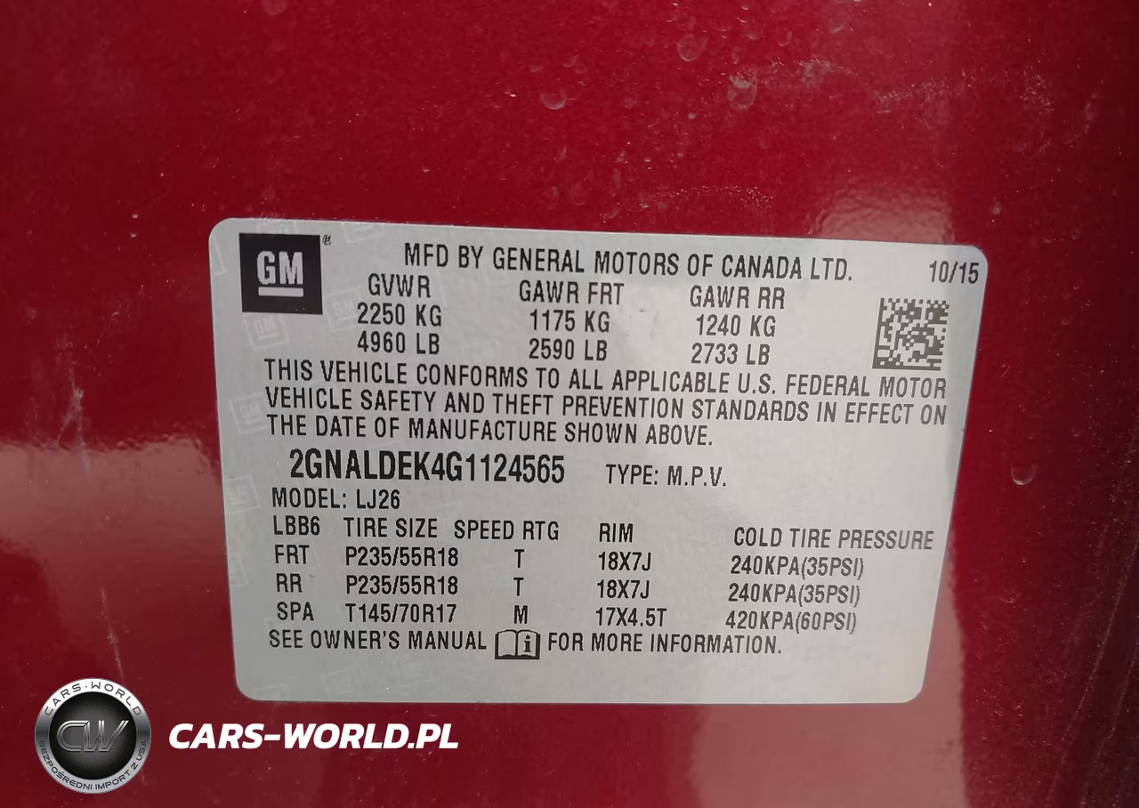 2016 Chevrolet Equinox Ltz VIN:2GNALDEK4G1124565 - 9