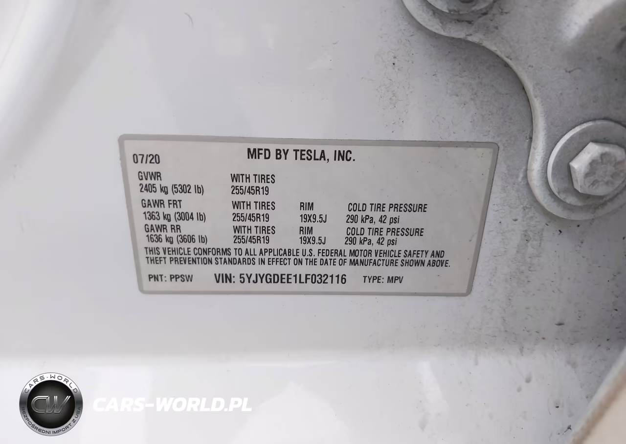 2020 Tesla Model Y Long Range Dual Motor All-Wheel Drive VIN:5YJYGDEE1LF032116 - 9