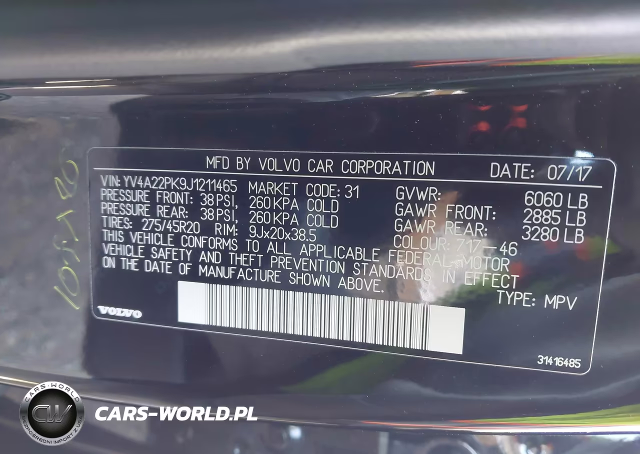 2018 Volvo Xc90 T6 Momentum VIN:YV4A22PK9J1211465 - 9