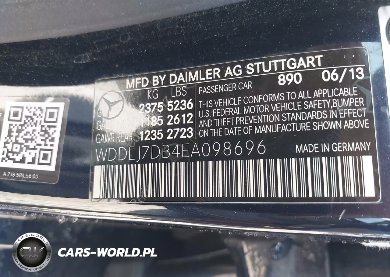 2014 Mercedes-Benz Cls 550 VIN:WDDLJ7DB4EA098696 - 9