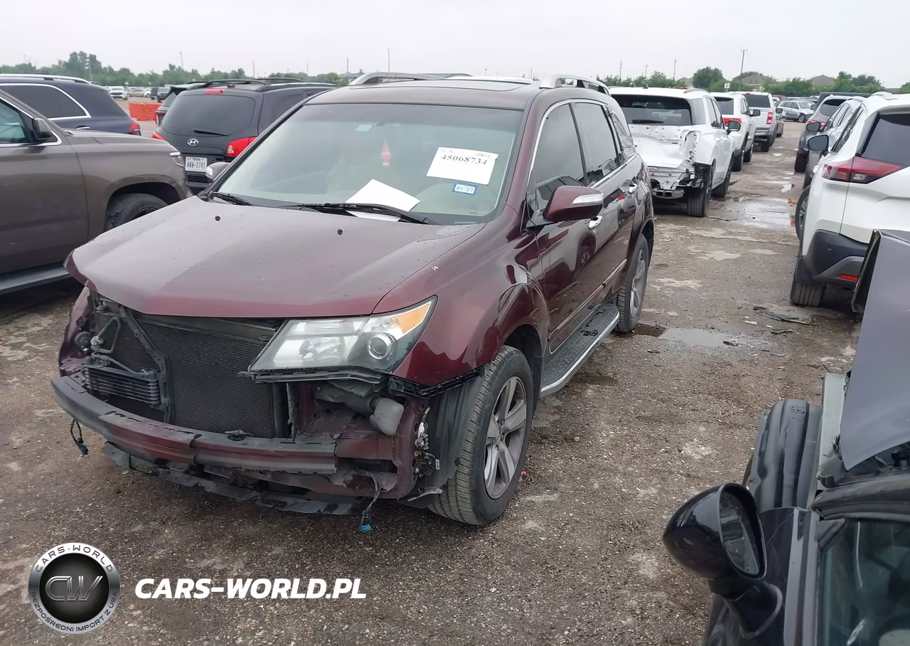 2013 Acura Mdx VIN:2HNYD2H20DH520378 - 2