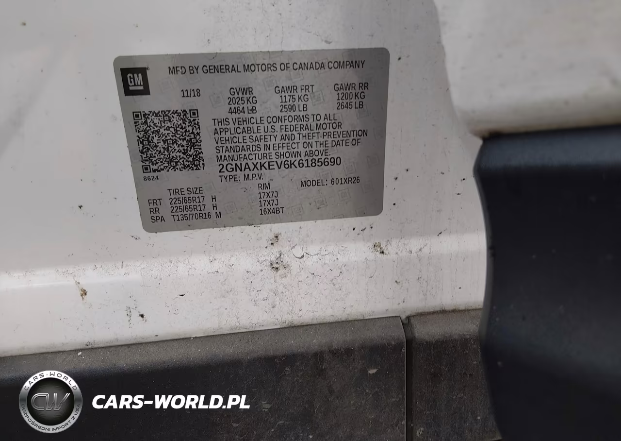 2019 Chevrolet Equinox Lt VIN:2GNAXKEV6K6185690 - 9
