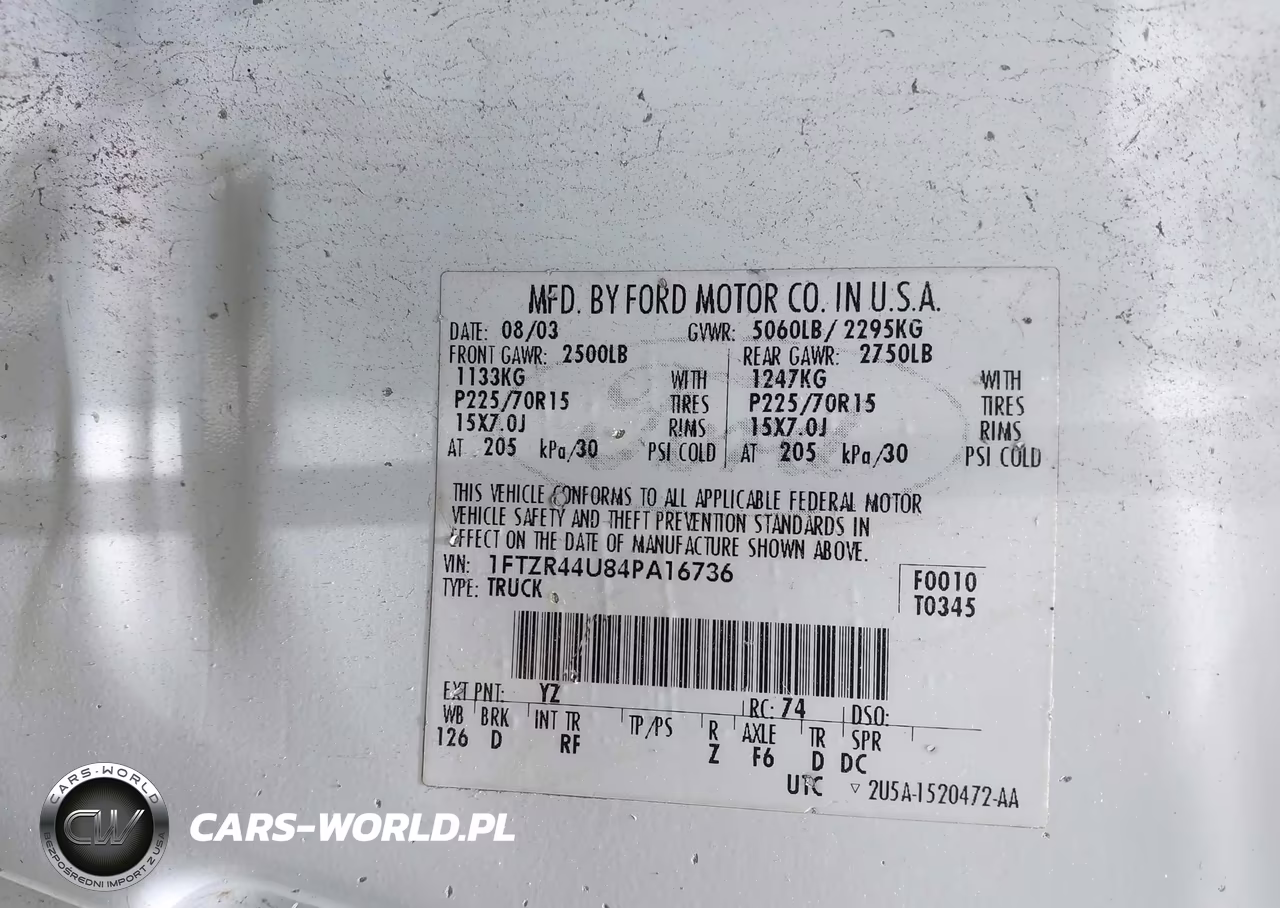 2004 Ford Ranger Edge-Tremor-Xlt VIN:1FTZR44U84PA16736 - 9