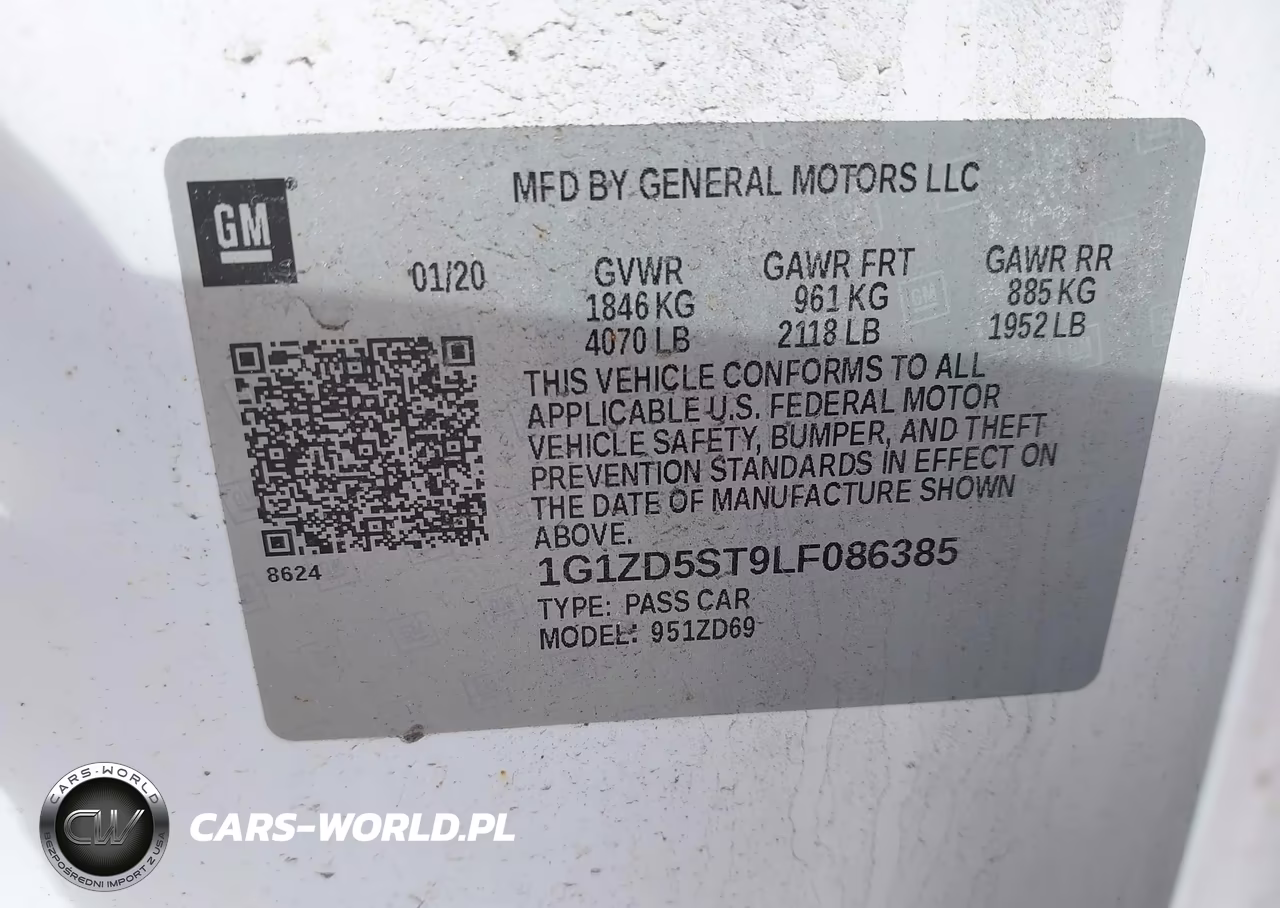 2020 Chevrolet Malibu Fwd Lt VIN:1G1ZD5ST9LF086385 - 9