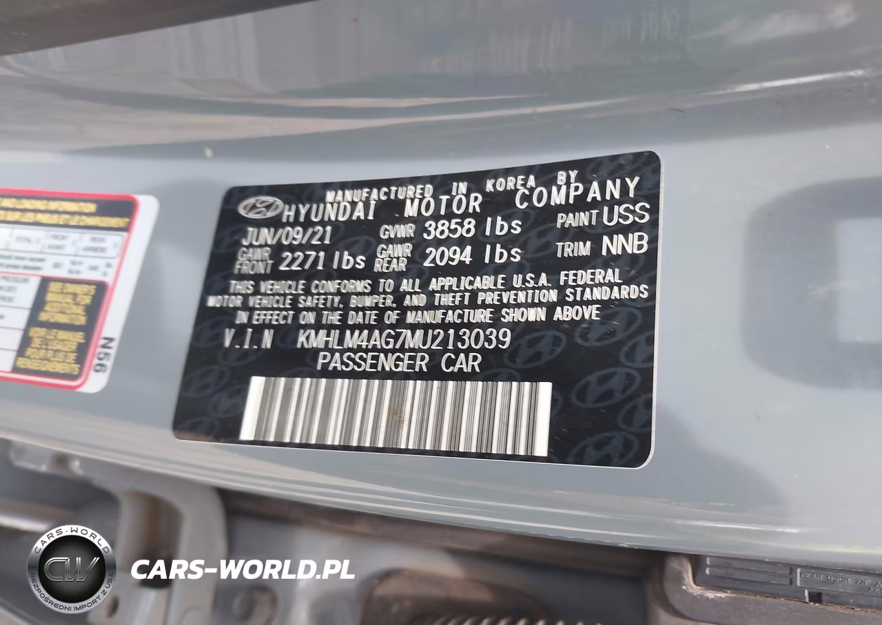 2021 Hyundai Elantra Sel VIN:KMHLM4AG7MU213039 - 9