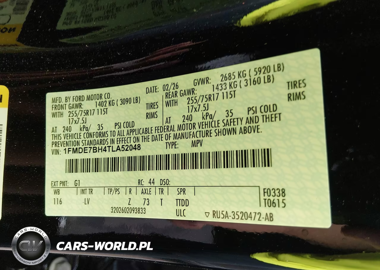 2026 Ford Bronco Big Bend VIN:1FMDE7BH4TLA52048 - 9