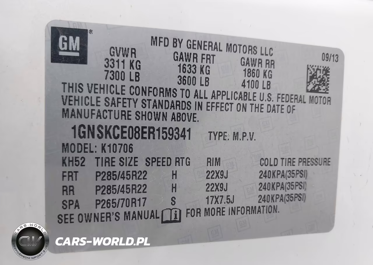 2014 Chevrolet Tahoe Ltz VIN:1GNSKCE08ER159341 - 9
