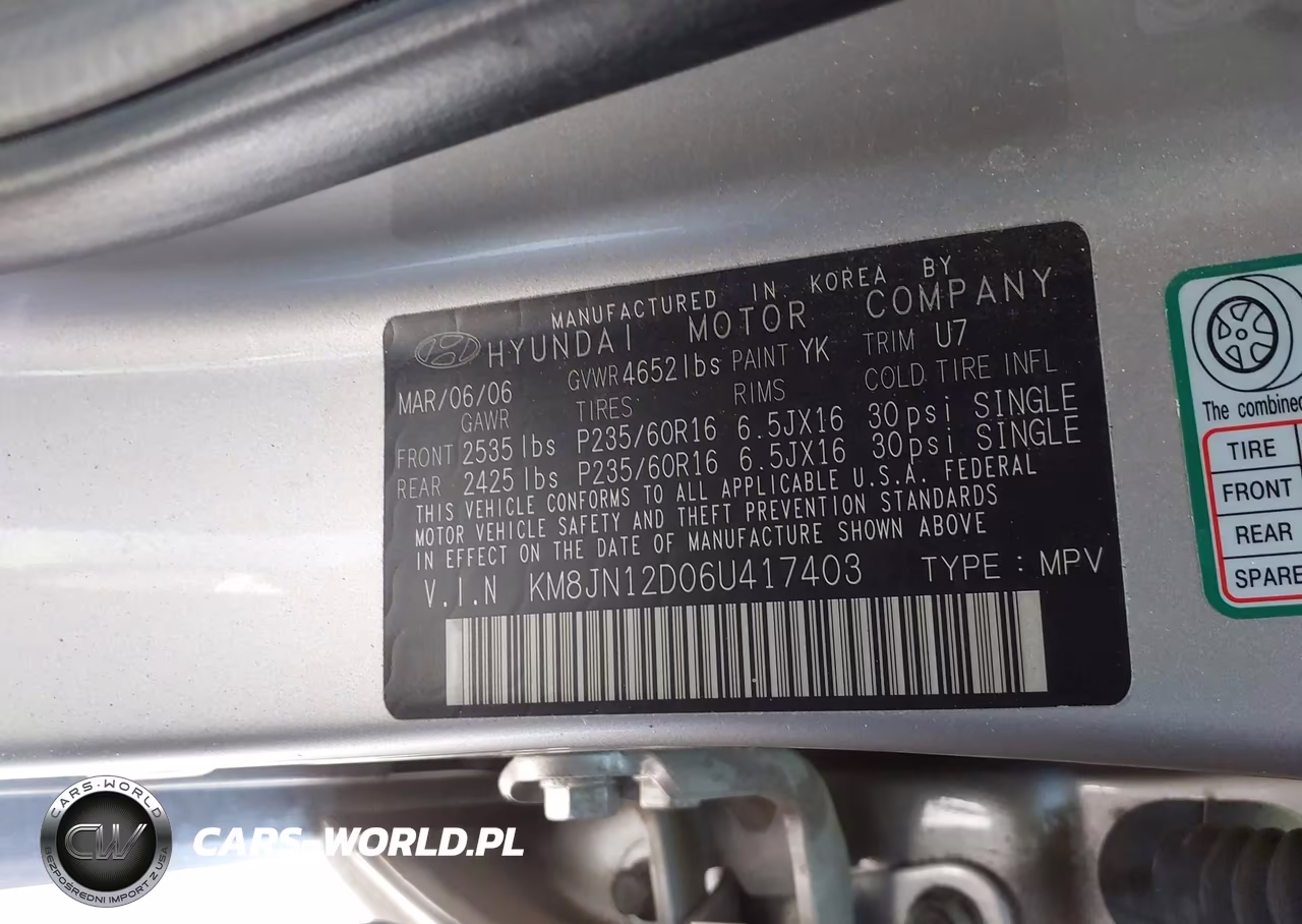 2006 Hyundai Tucson Gls-Limited VIN:KM8JN12D06U417403 - 9
