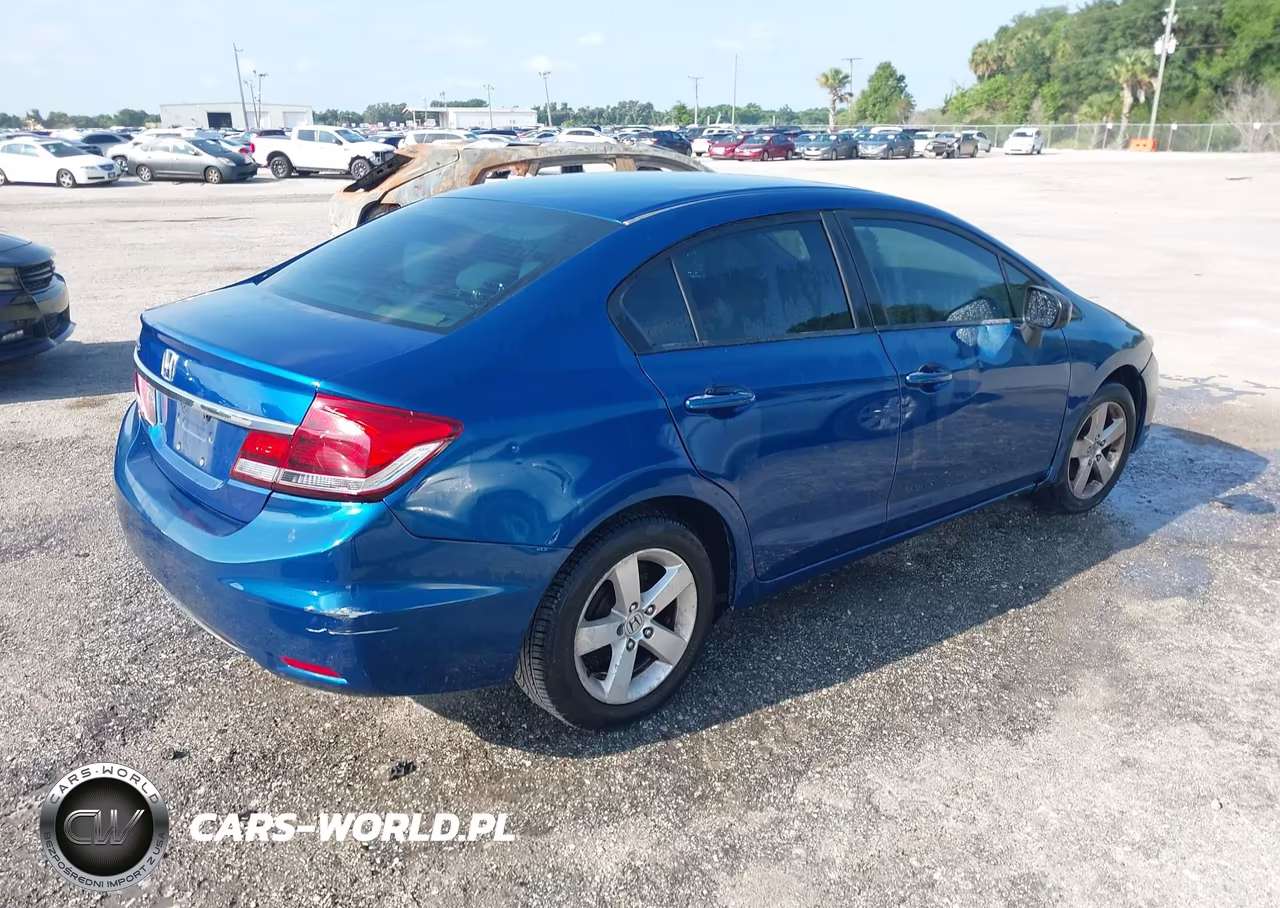 2013 Honda Civic Lx VIN:19XFB2F57DE086875 - 4