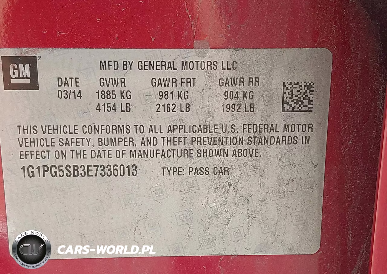 2014 Chevrolet Cruze Ltz VIN:1G1PG5SB3E7336013 - 9