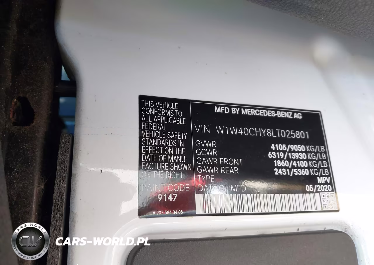 2020 Mercedes-Benz Sprinter 2500 High Roof I4 VIN:W1W40CHY8LT025801 - 9