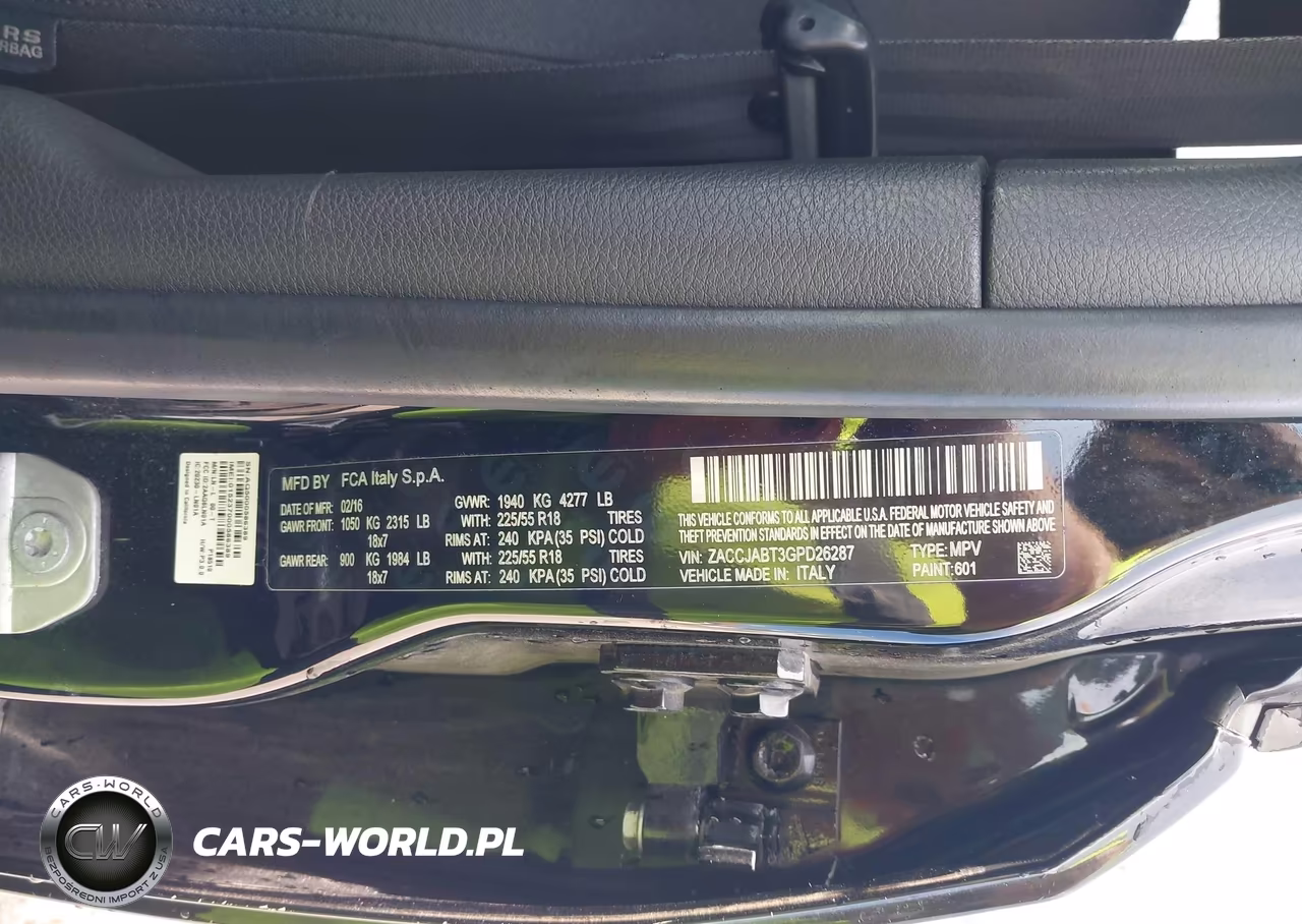 2016 Jeep Renegade Latitude VIN:ZACCJABT3GPD26287 - 9