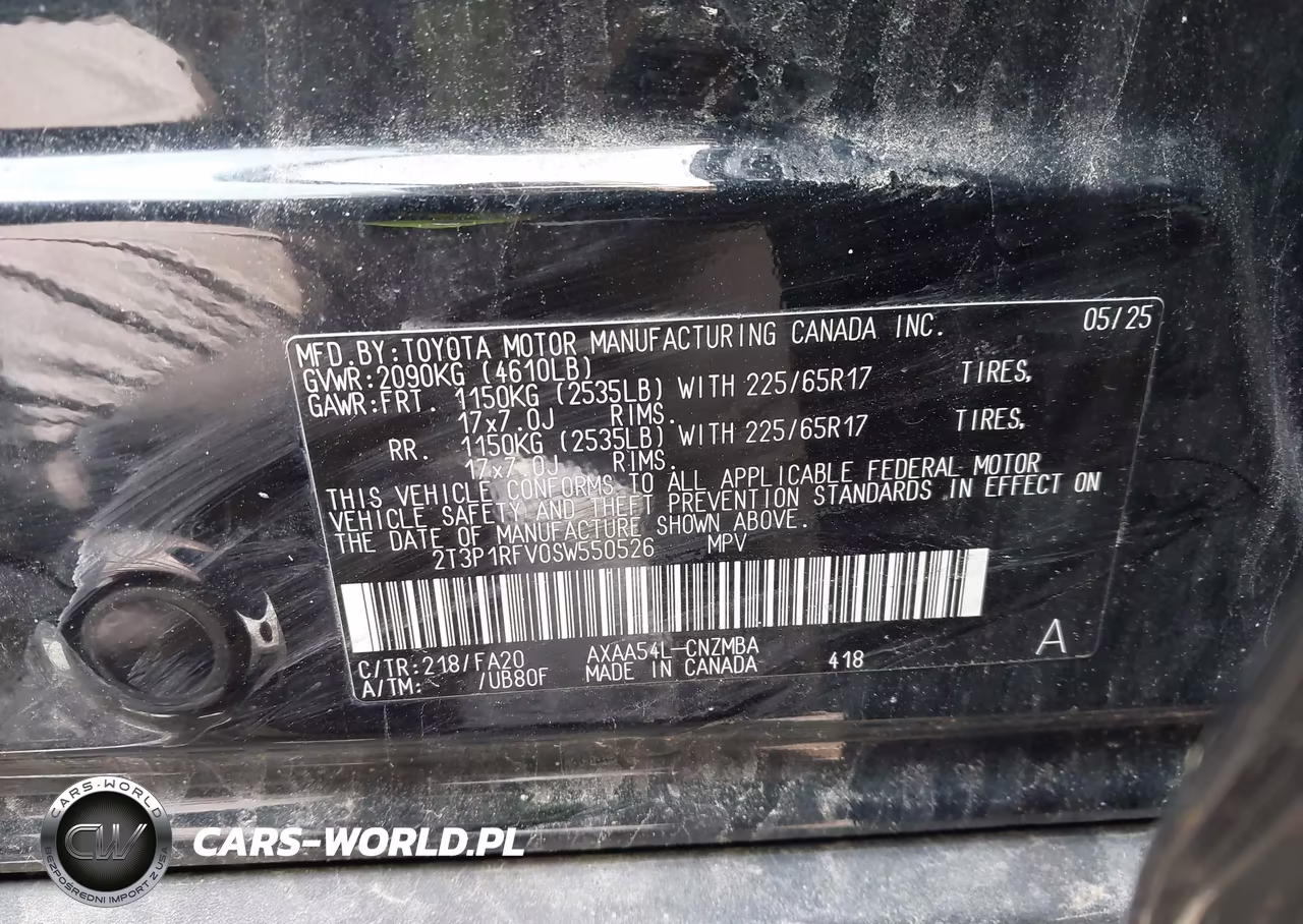 2025 Toyota Rav4 Xle VIN:2T3P1RFV0SW550526 - 9