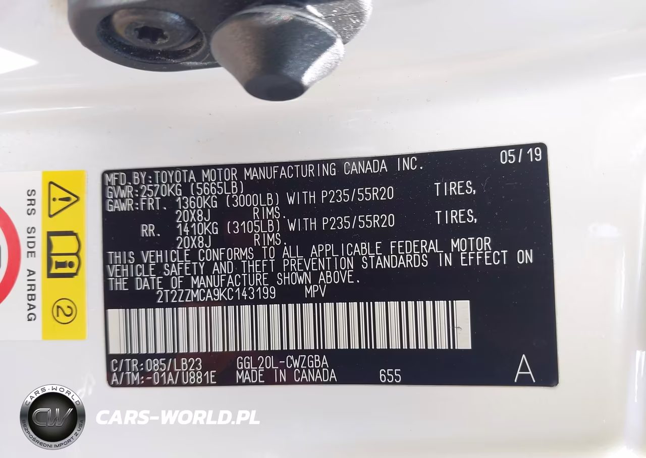 2019 Lexus Rx 350 VIN:2T2ZZMCA9KC143199 - 9