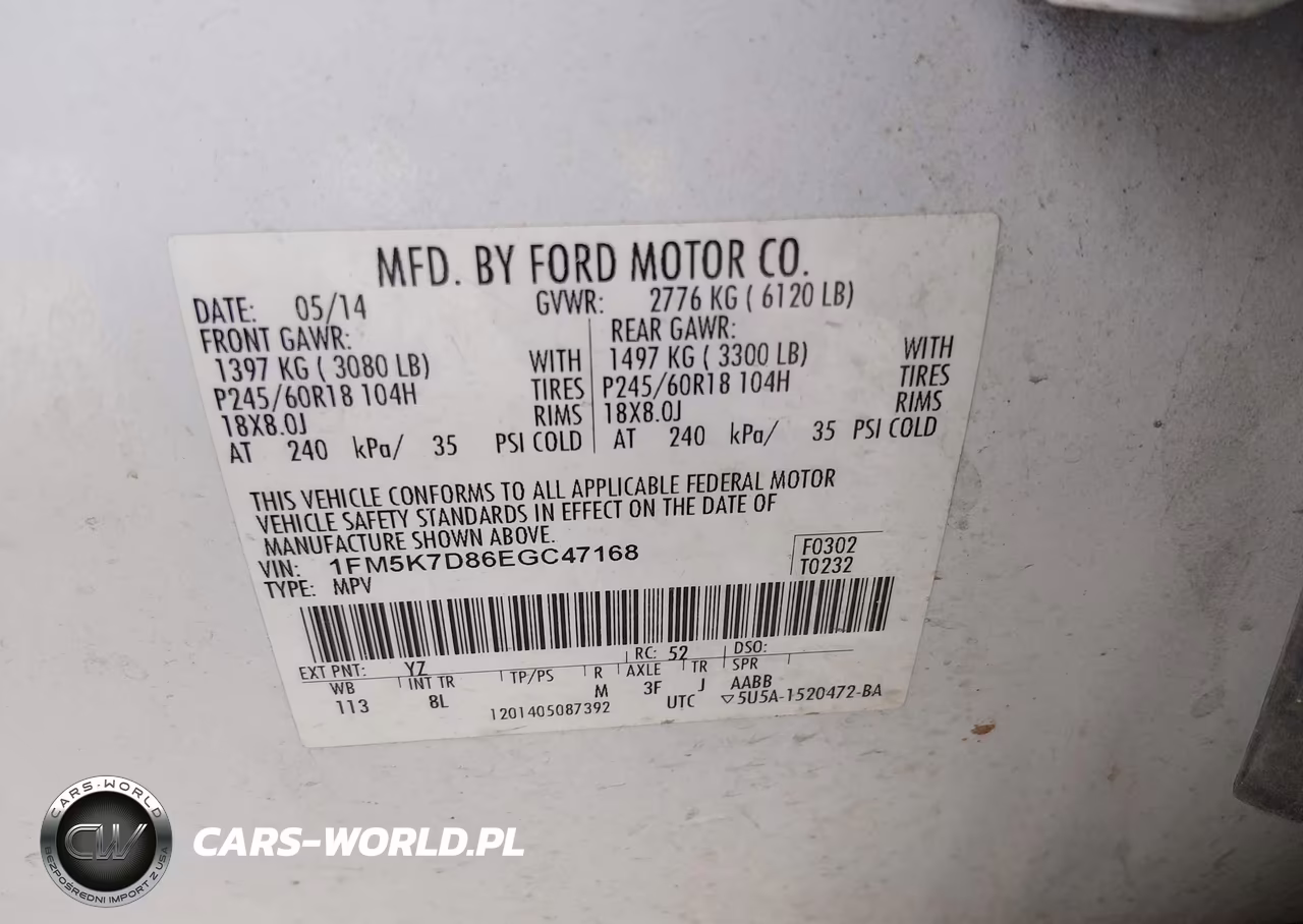 2014 Ford Explorer Xlt VIN:1FM5K7D86EGC47168 - 9