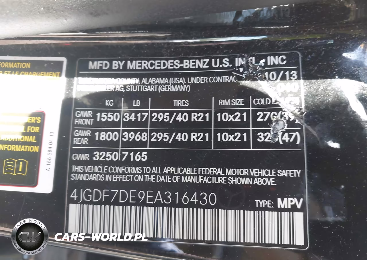 2014 Mercedes-Benz Gl 550 4Matic VIN:4JGDF7DE9EA316430 - 9