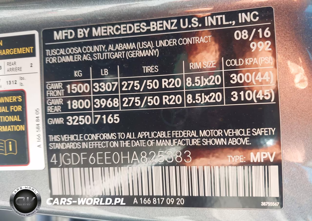 2017 Mercedes-Benz Gls 450 4Matic VIN:4JGDF6EE0HA825383 - 9