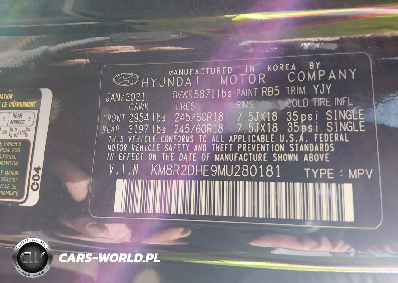2021 Hyundai Palisade Sel VIN:KM8R2DHE9MU280181 - 9