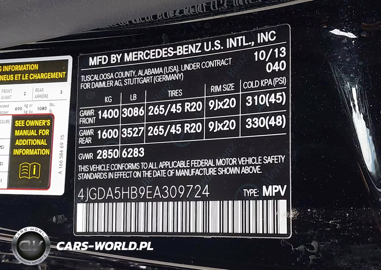 2014 Mercedes-Benz Ml 350 4Matic VIN:4JGDA5HB9EA309724 - 9