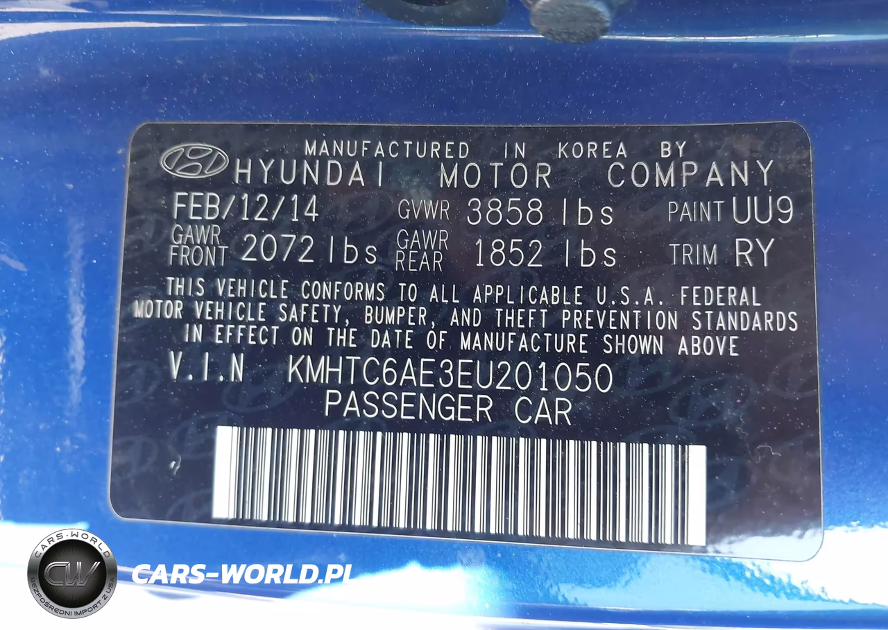 2014 Hyundai Veloster Turbo R-Spec VIN:KMHTC6AE3EU201050 - 9