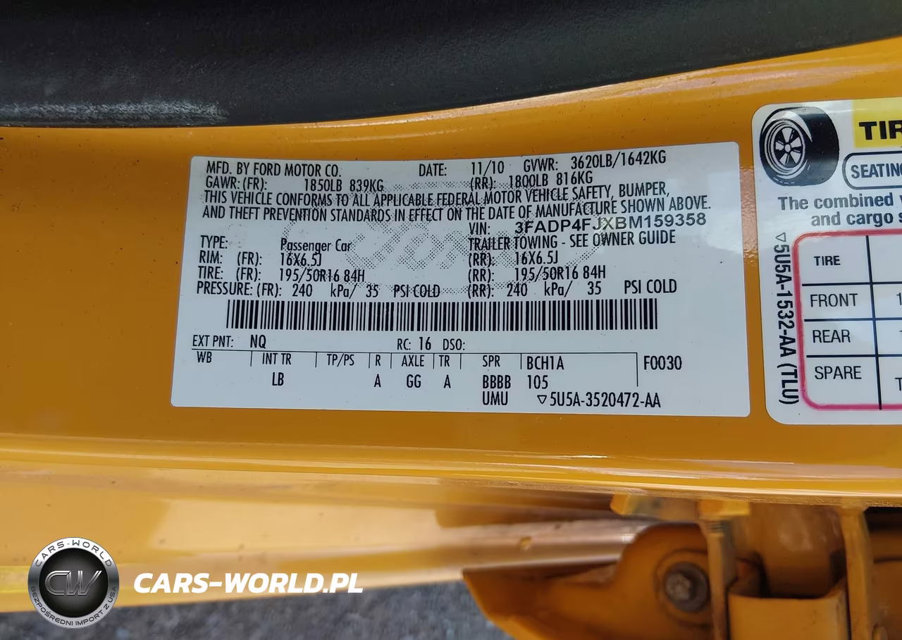 2011 Ford Fiesta Ses VIN:3FADP4FJXBM159358 - 9