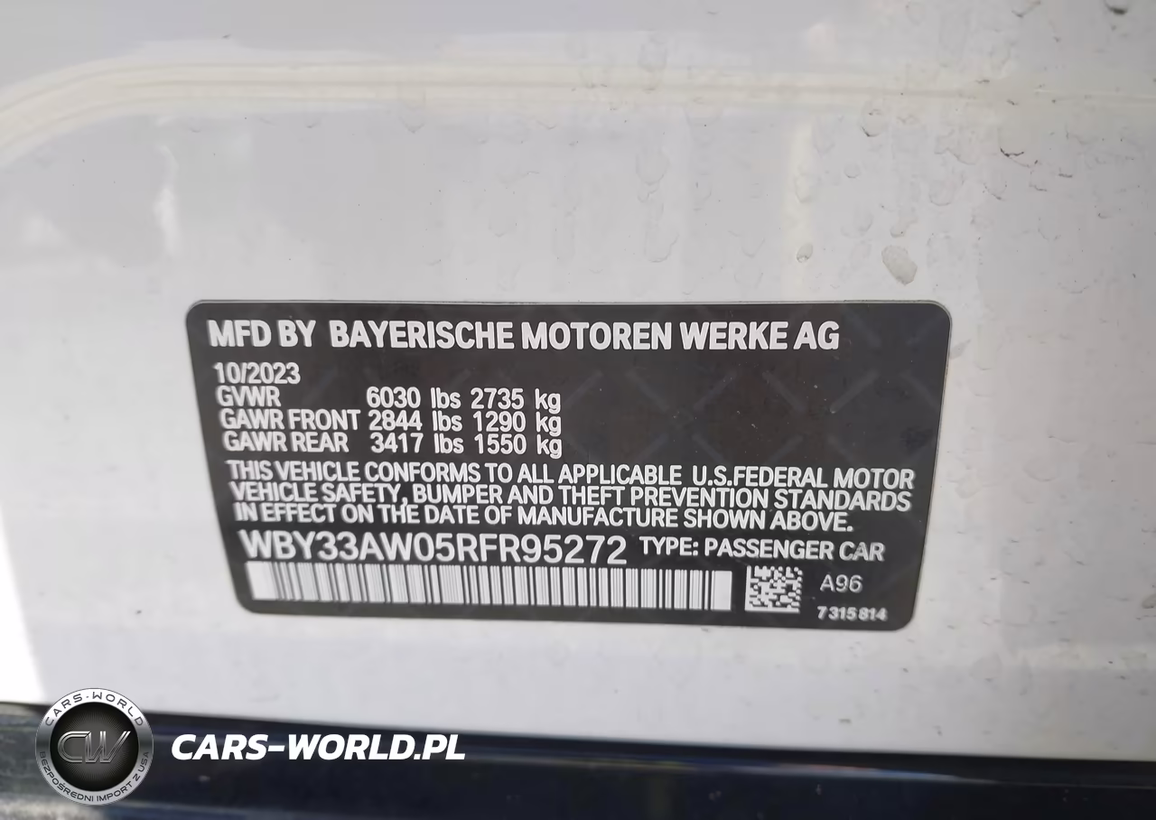 2024 BMW I4 Gran Coupe M50 VIN:WBY33AW05RFR95272 - 9