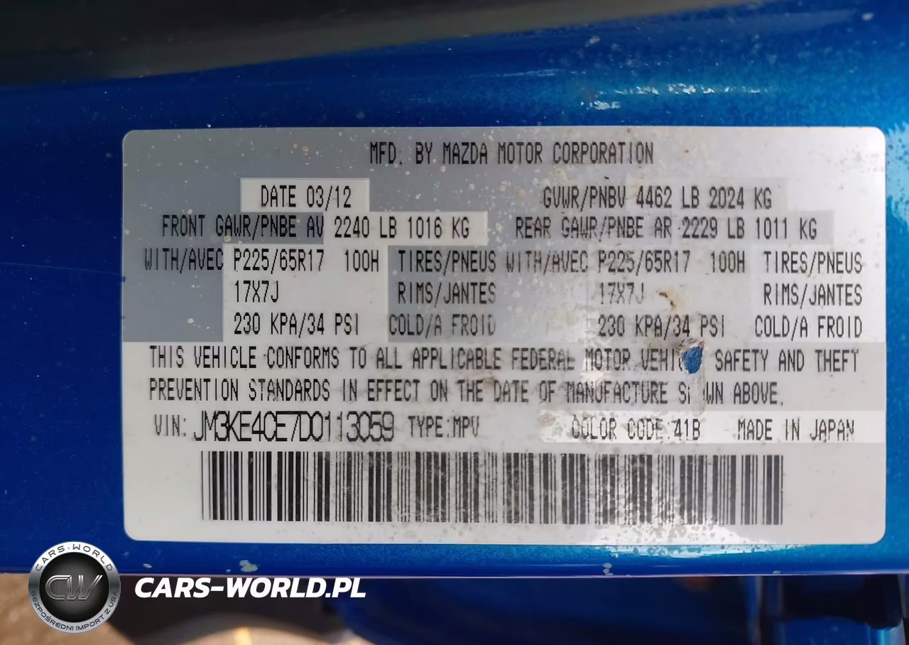2013 Mazda Cx-5 Touring VIN:JM3KE4CE7D0113059 - 9