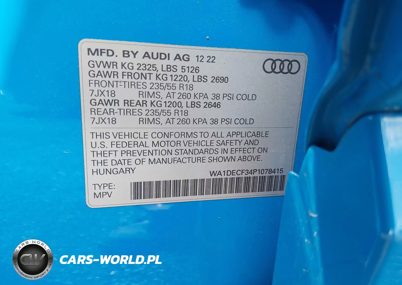 2023 Audi Q3 Premium 45 Tfsi S Line Quattro Tiptronic VIN:WA1DECF34P1078415 - 9