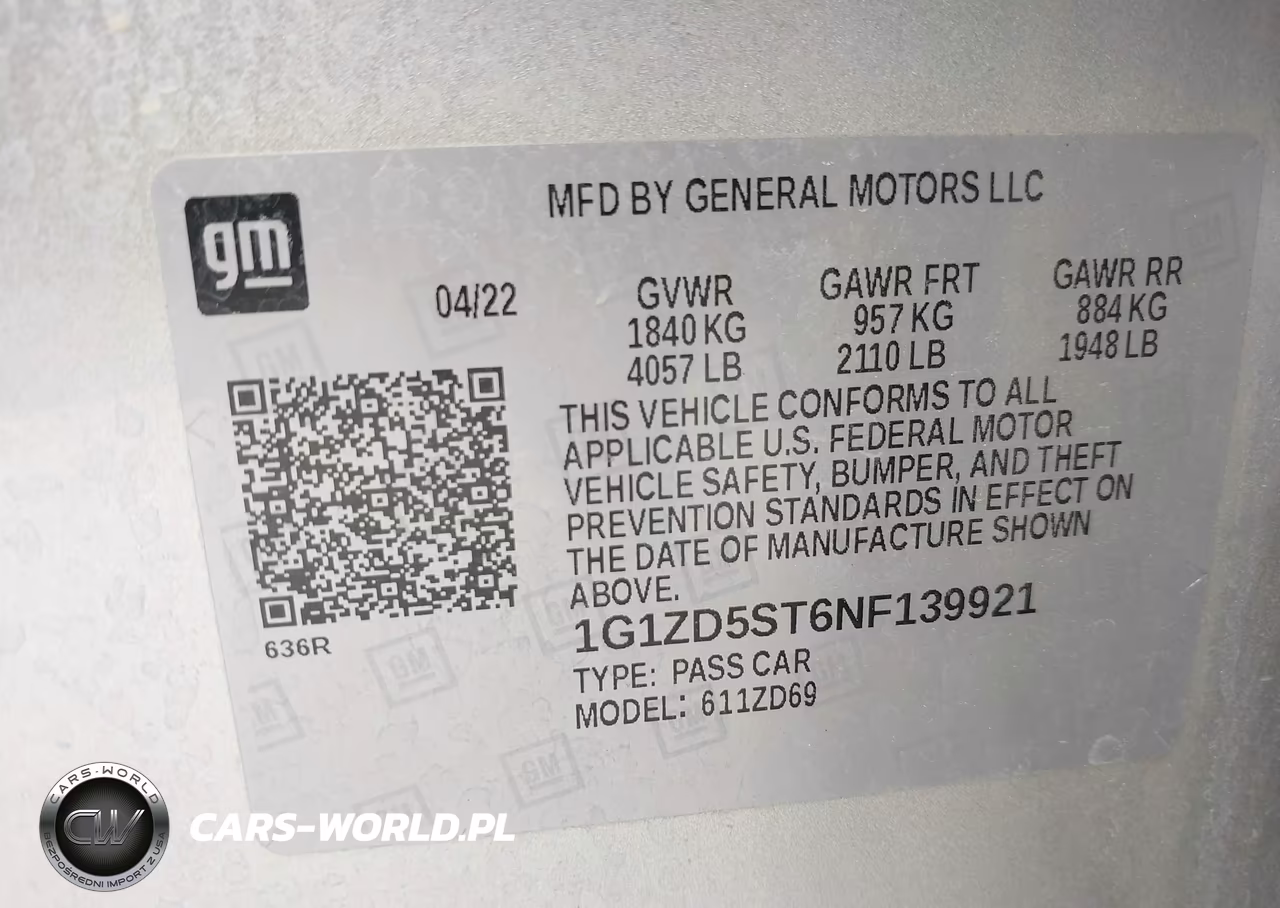 2022 Chevrolet Malibu Fwd Lt VIN:1G1ZD5ST6NF139921 - 9