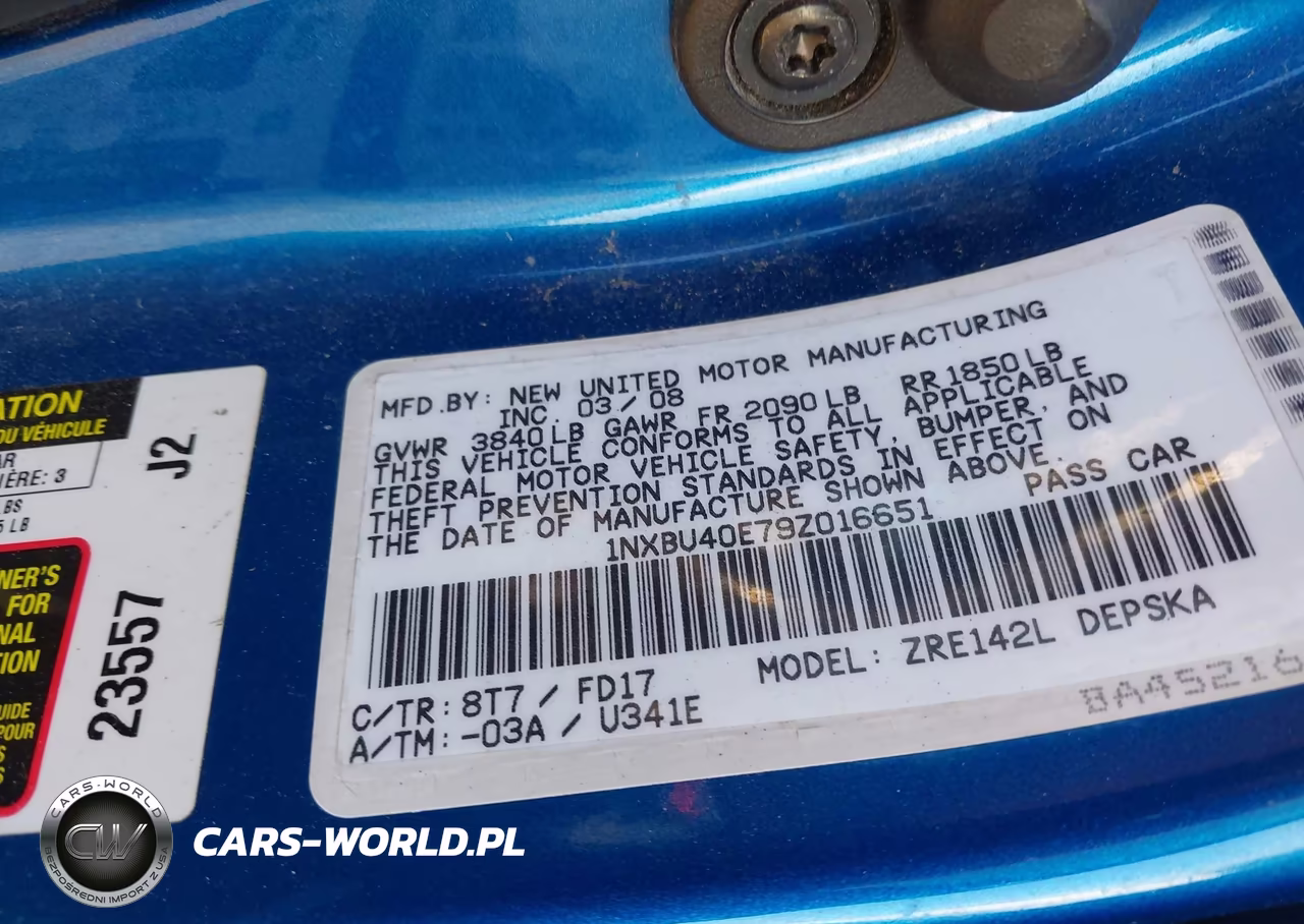 2009 Toyota Corolla S VIN:1NXBU40E79Z016651 - 9