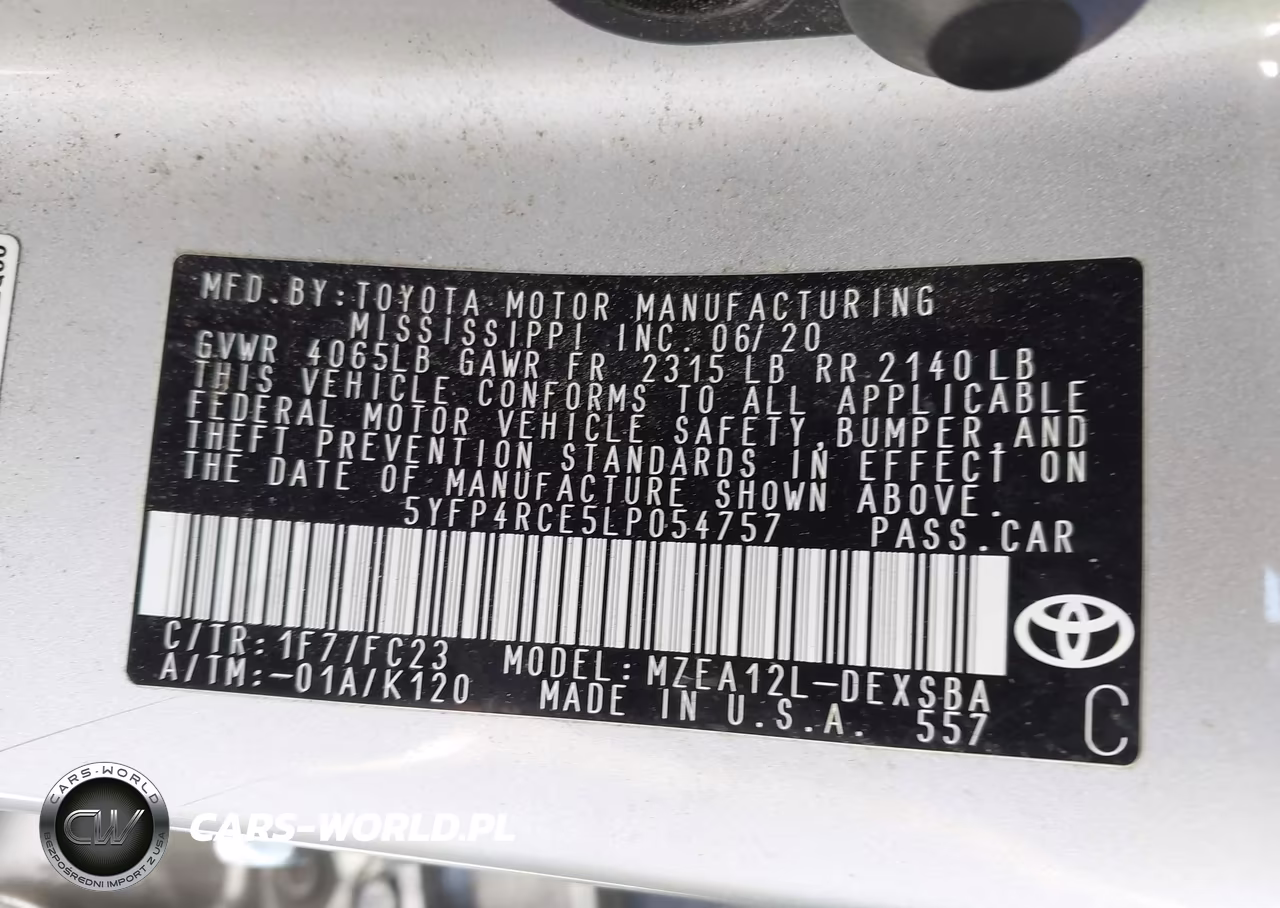 2020 Toyota Corolla Se VIN:5YFP4RCE5LP054757 - 9