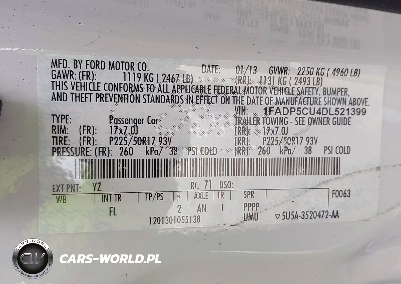 2013 Ford C-Max Energi Sel VIN:1FADP5CU4DL521399 - 9