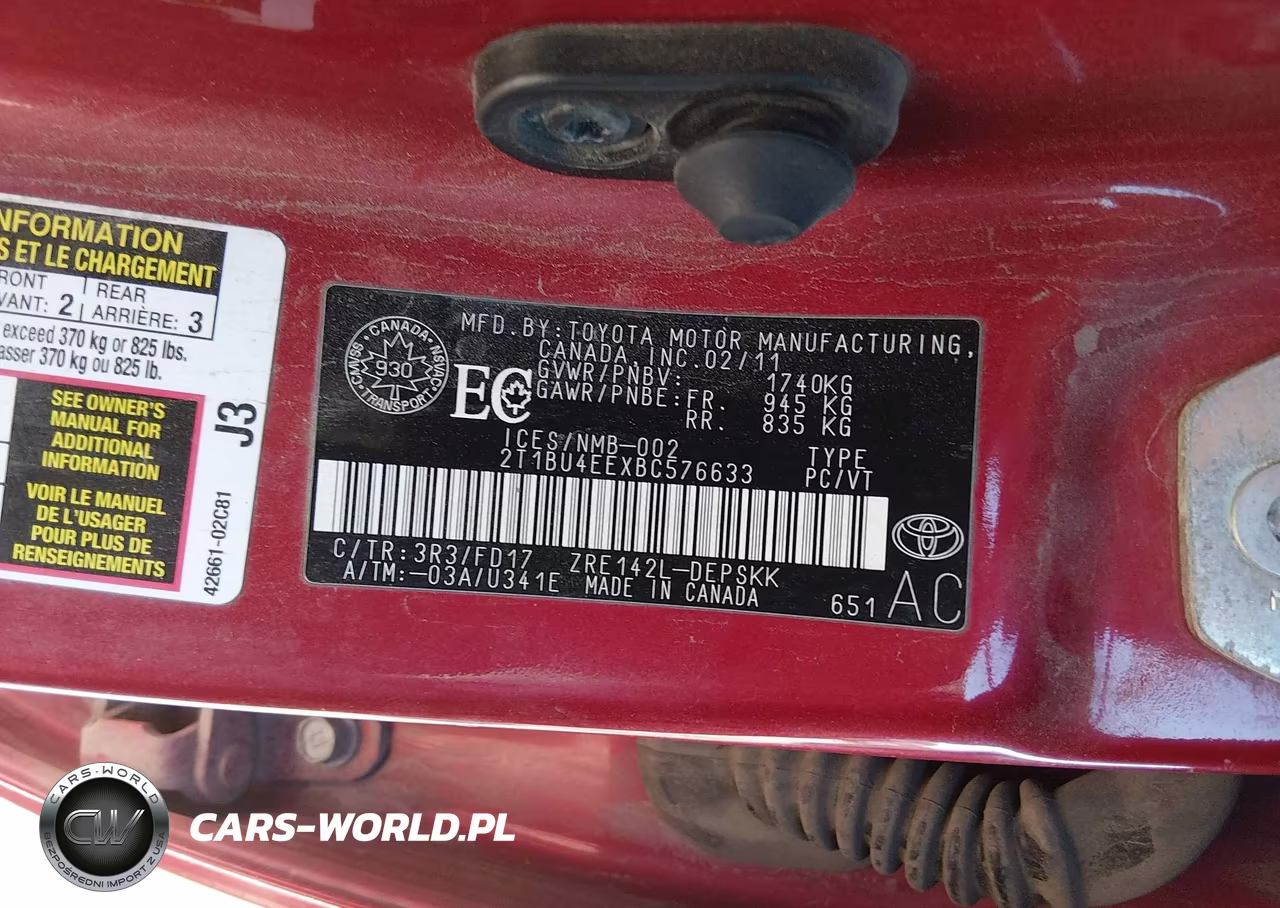 2011 Toyota Corolla S VIN:2T1BU4EEXBC576633 - 9
